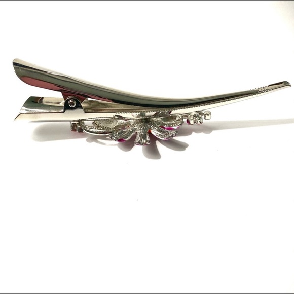 Updo Alligator Hair Clip Ladybug On Flower 5” - Picture 5 of 5